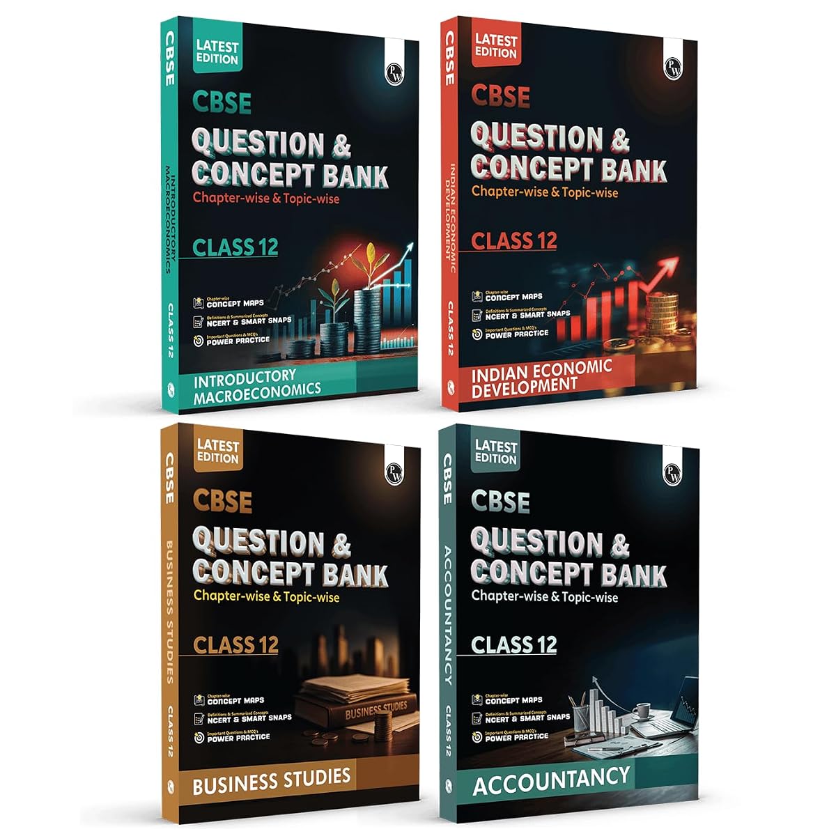 PW CBSE Question & Concept Bank (QCB) Class 12 Accountancy, Business Studies,