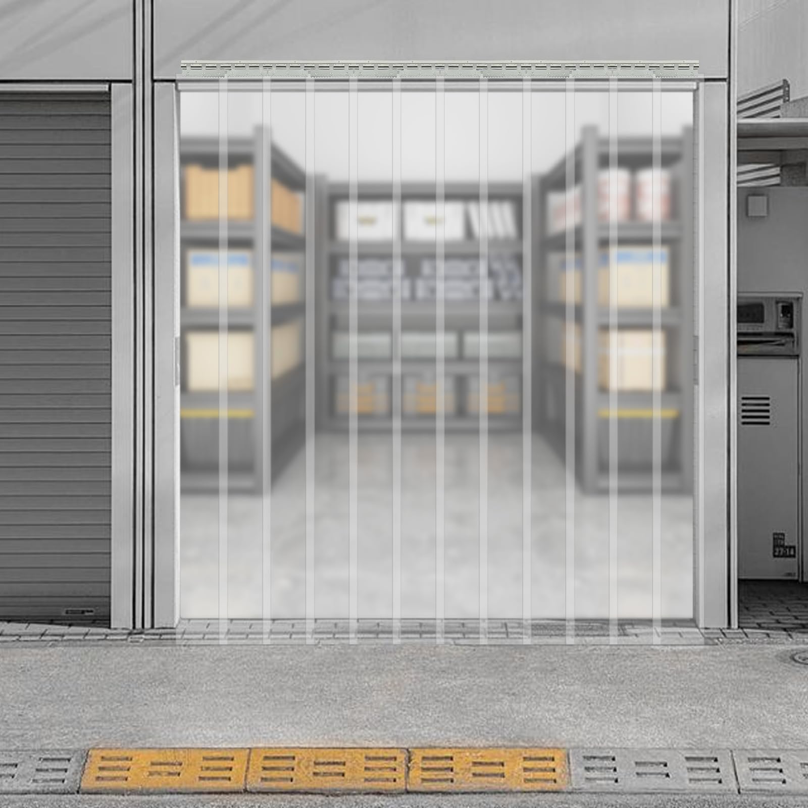 Cortina de puerta de PVC para congeladores, cortina de puerta para la industria de almacenamiento y garaje, transparente para habitaciones con aire acondicionado, entradas de supermercados, 1,8