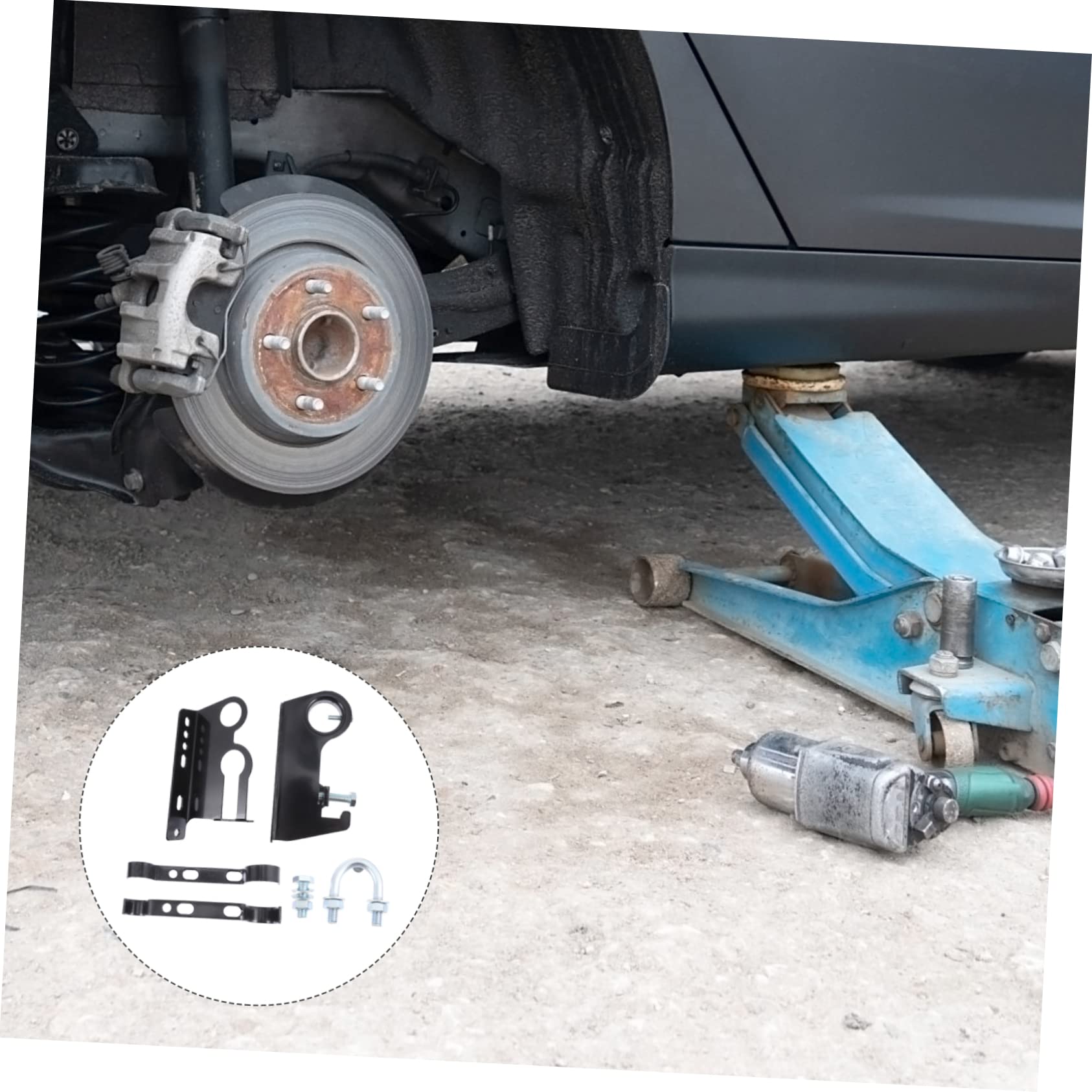 Supvox Schwere Stahl Halterung für Wagenheber zur Montage Am Dachgepäckträger Passend für Offroad Fahrzeuge mit Robustem Design und Einfacher Installation
