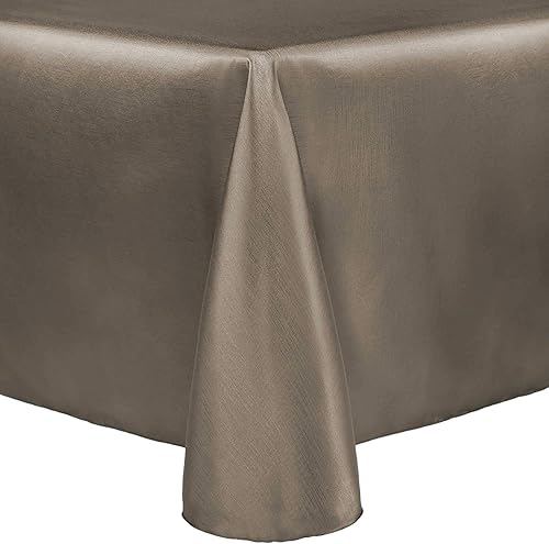 Vista 42 de Ultimate Textile Majestic - Mantel ovalado reversible Shantung Satin (72 x 120 pulgadas), color rojo cereza Cherry Red