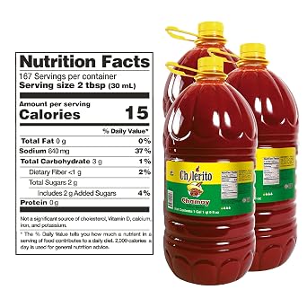 3 Pack Pack EL CHILERITO Sauce Flavor Chamoy 5L/ 166.5 Fl. Oz - Mexican Foods - Excellent For Garnishing Fruits And Snacks - Mexican Flavor - To Share With Friends And Family - Kosher - Natural Ingredients - Chili - Chamoy