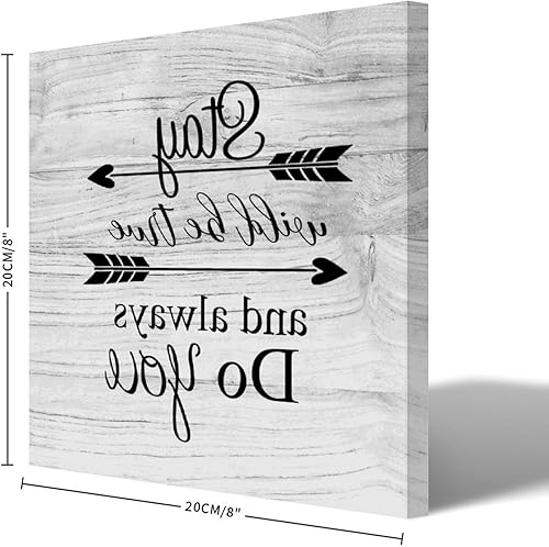 Miniatura 10 de COCOKEN Lienzo decorativo para pared de 20 x 20 pulgadas con cita inspiradora de copos de nieve que se quedan en mi nariz y pestañas para cocina,