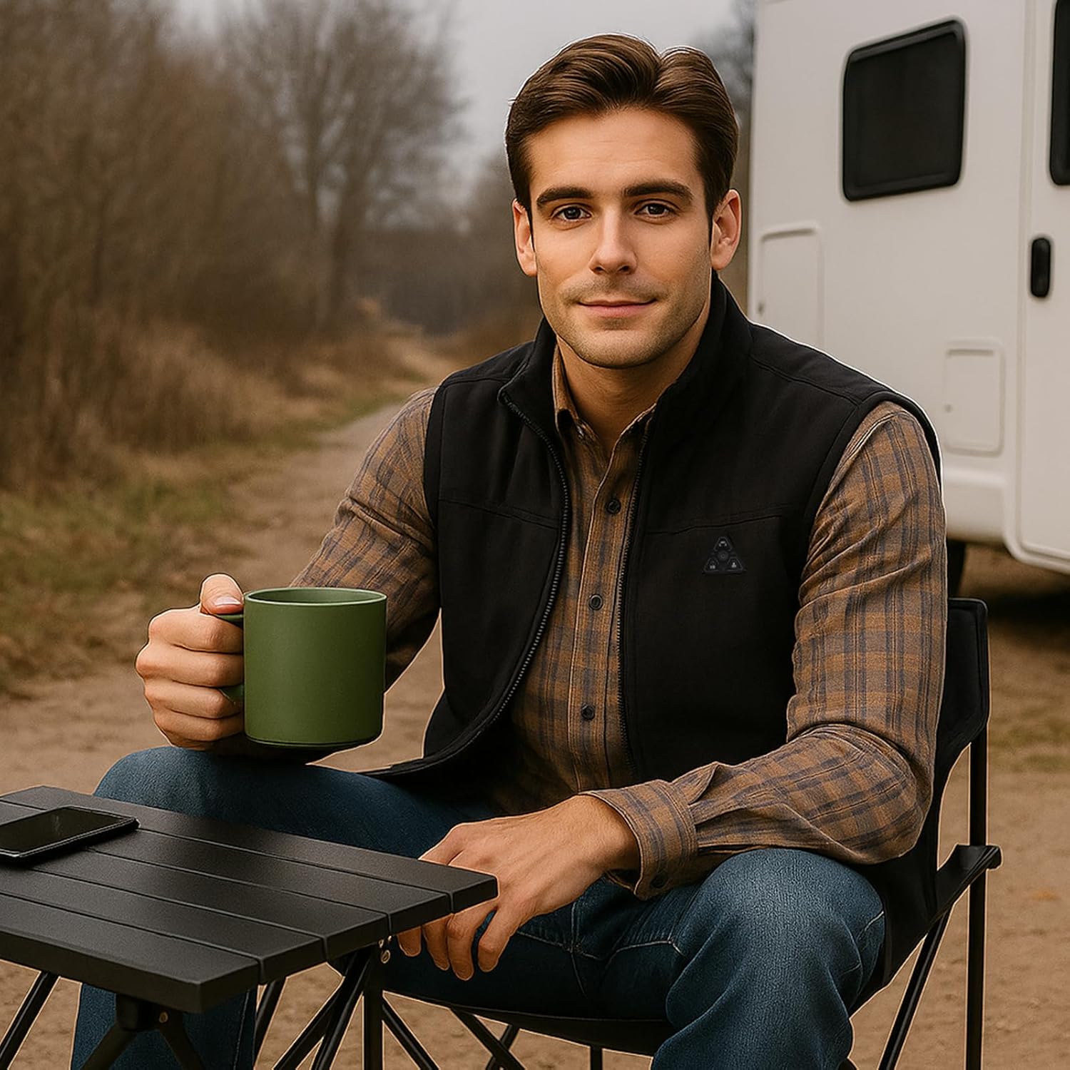 Heated Vest for Men with Battery Pack Included, Water & Wind Resistance Softshell Electric Vest for Hunting Hiking - Image 2