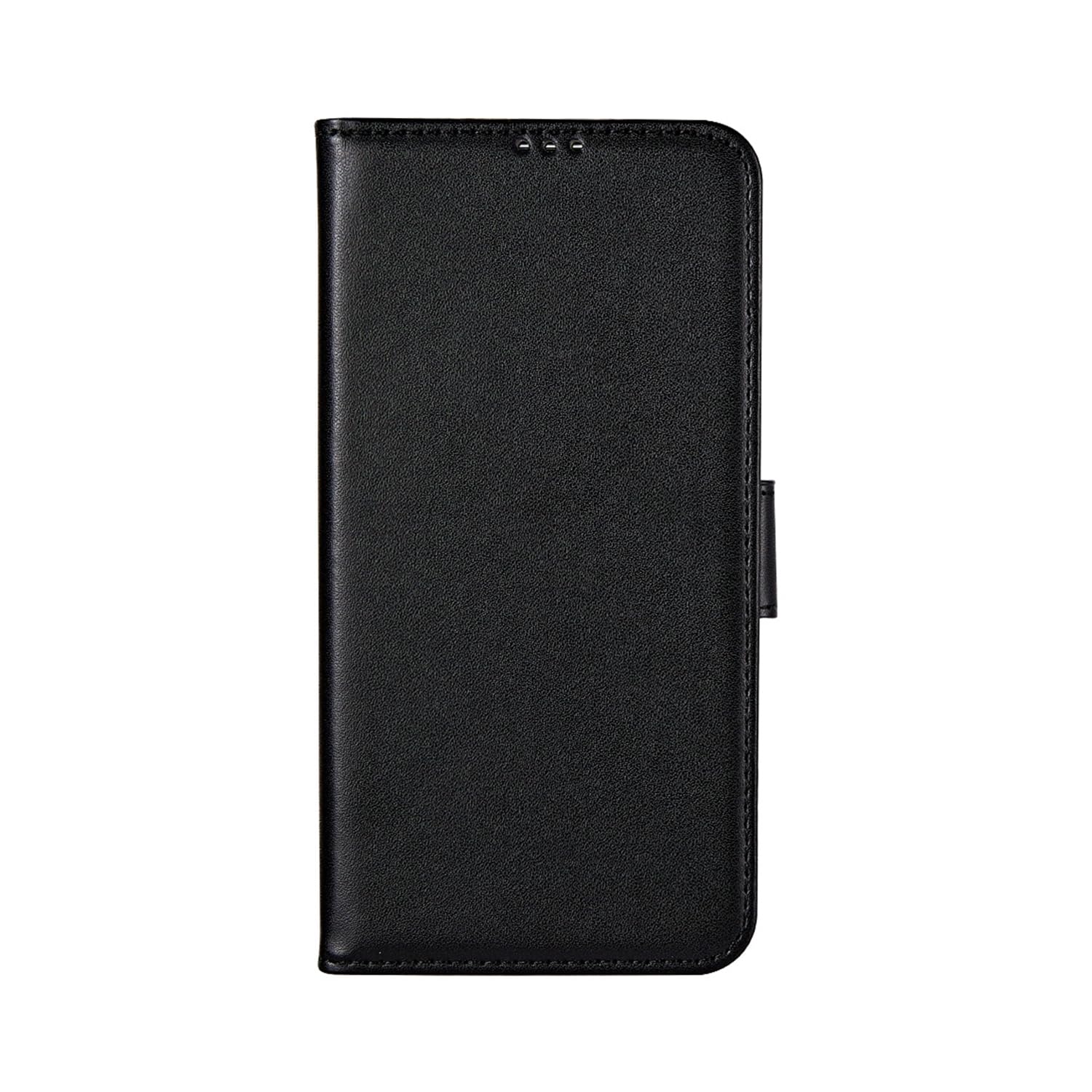 groov e Folio Wallet Smartphone Case - Faux Leather Mobile Phone Protector Cover with Card Holder and Wireless Charging Support - For iPhone 14 - Black
