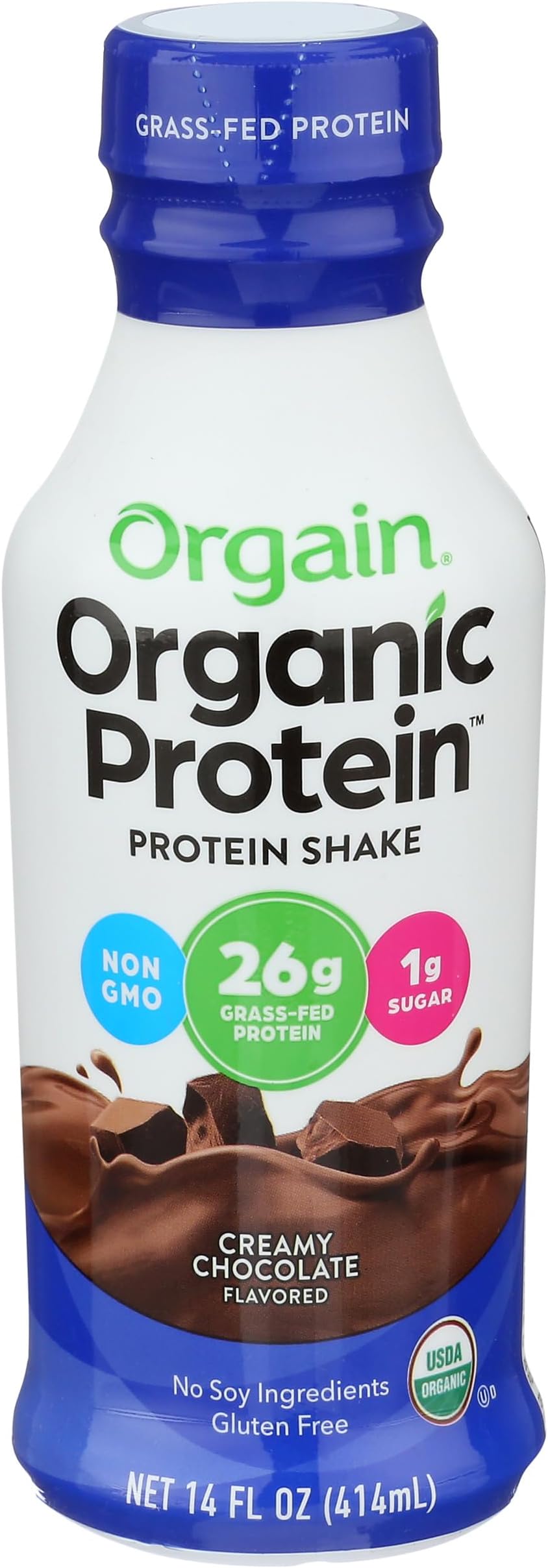 Organic Protein Shake, Creamy Chocolate Fudge