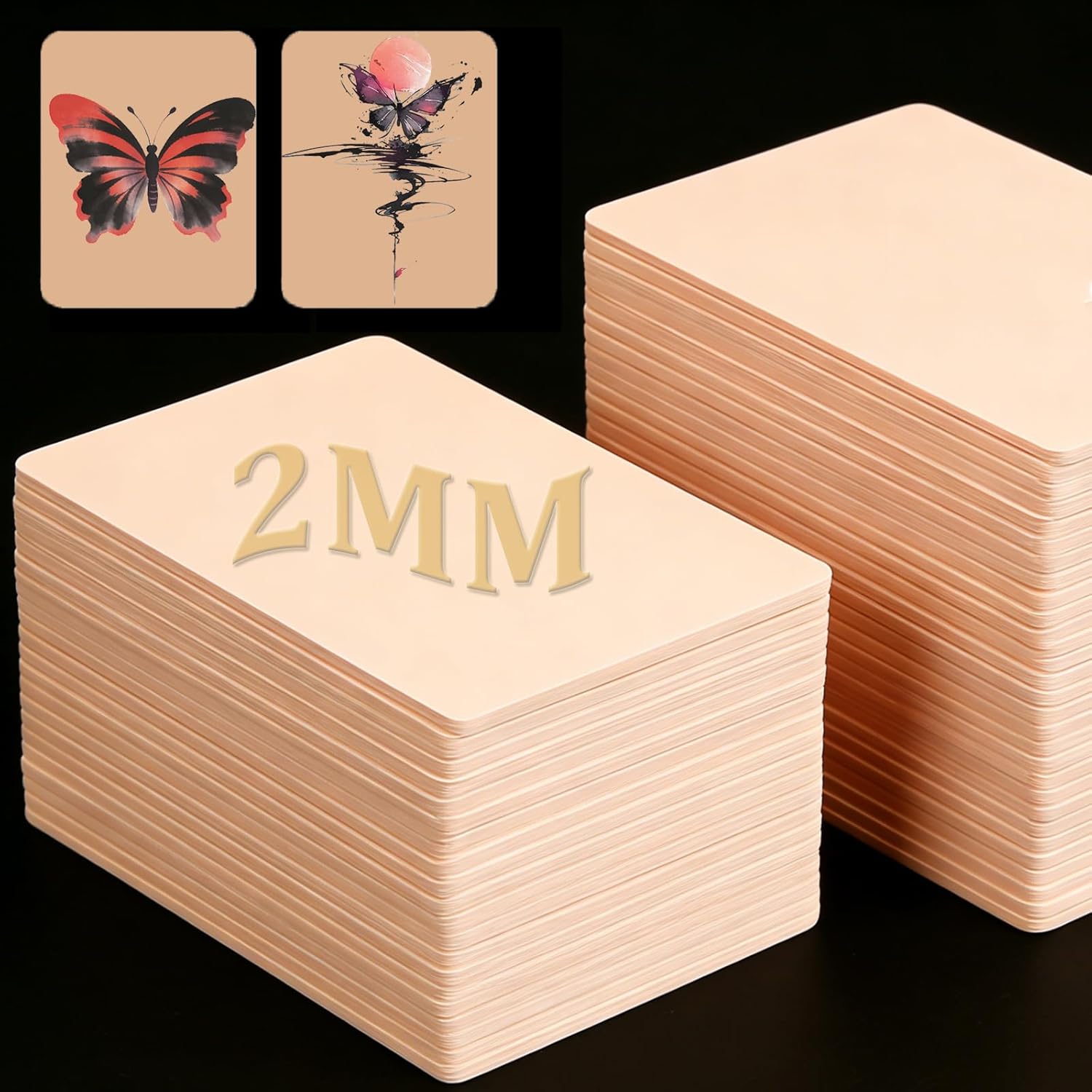 20pcs 2mm Tattoo Skin Fake Skin Practcie, Urknall Soft Silicone Practice Skins for Tattooing Double Sided Blank Fake Skins for Tattooing and Eyebrow Practice Suitable for Beginners and Artists