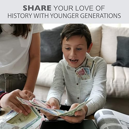 Miniatura 7 de IMPACTO COLECCIONABLES Colección de divisas mundiales  25 billetes sin circular de diferentes países con certificado de autenticidad  Dinero de