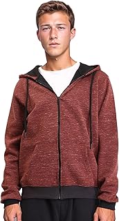 سويت شيرت بنمط غربي برقبة بغطاء للرأس وأكمام طويلة للرجال من ريفين (عبوة من 1 قطعة)