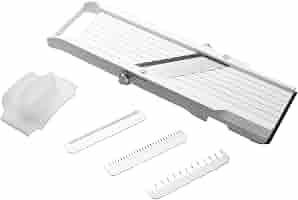 Mandoline Japonaise Benriner - Coupe-Légumes Professionnelle Avec 3 Lames Interchangeables Et Protège-Doigts