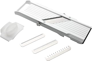 Benriner Mandoline Slicer, with 4 Japanese Stainless Steel Blades, BPA F...