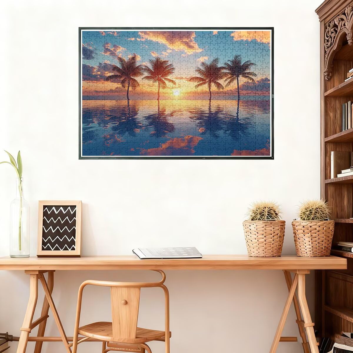 Puzzle dla dorosłych, 5000 elementów, motyw drzewa, dla dorosłych, Impossible Puzzle dla całej rodziny, klasyczne puzzle z ekskluzywnym pudełkiem do pakowania, prezent dla mężczyzn, drewniane puzzle