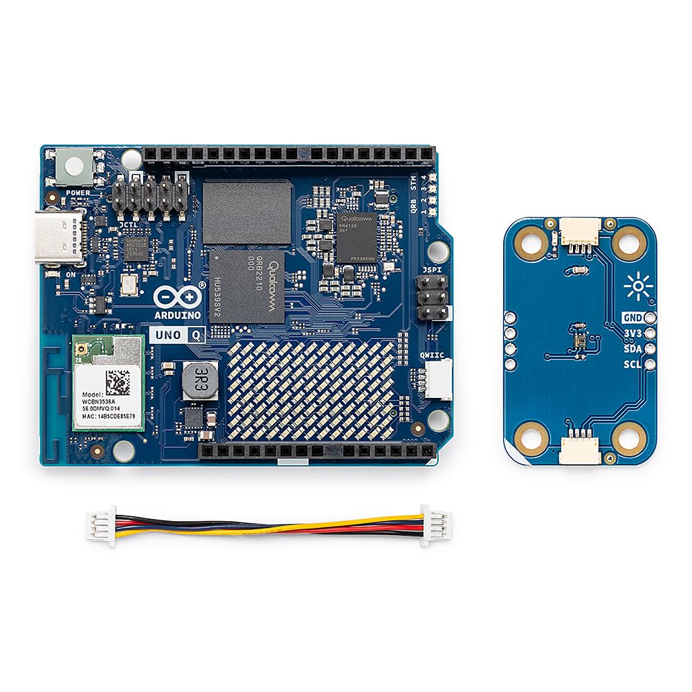 Arduino® UNO™ Q 4GB Modulino® Light Bundle: Kit di Rilevamento Ambientale Intelligente