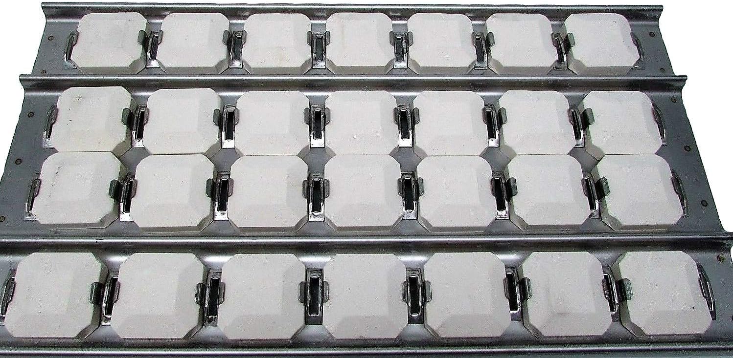 RCK Gas Grill Center Briquette Tray Assembly Briquettes, Tray & Clips Fit's Lynx 19.25" x 10.5" 90190-A