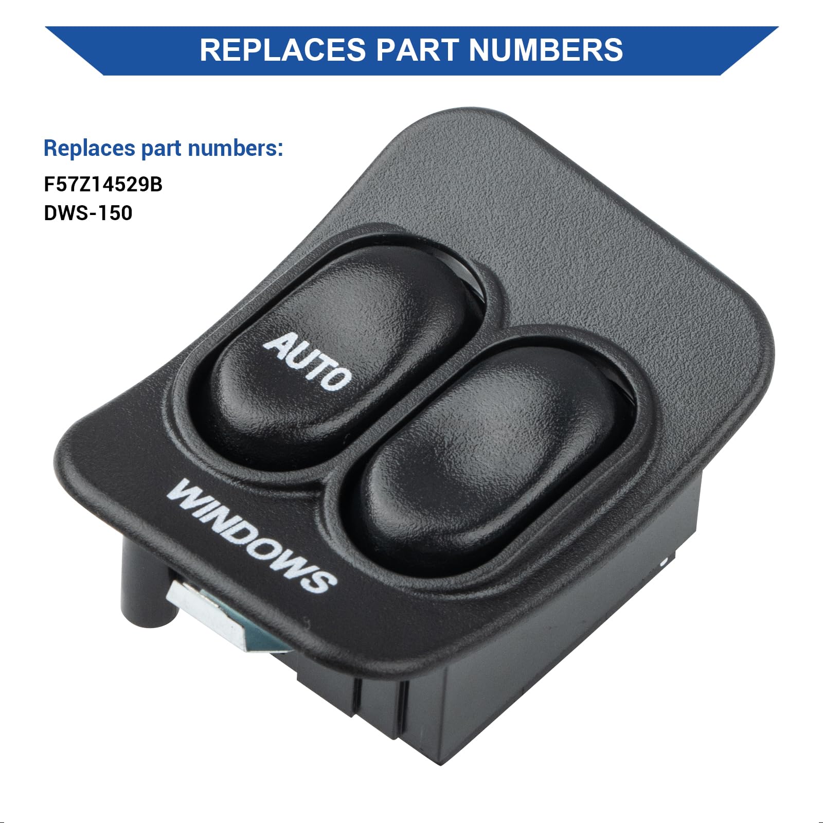 Interrupteur De Vitre Avant Gauche Pour Ford Ranger 1995-2007 - Compatible F57Z14529B - Noir