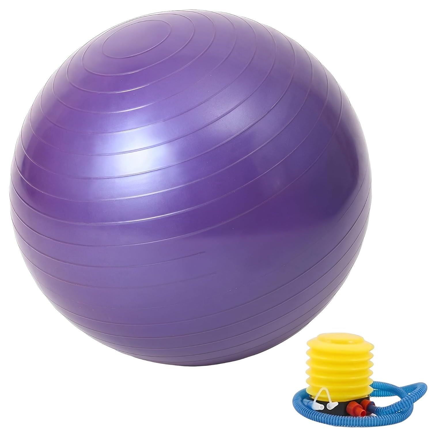 UDKI Yoga Ball for Exercise Round Shape 65cm Diameter | Inflatable Anti-Burst Rubber Gym Ball with Pump for Balance Training Stretches Pregnancy Fitness Workout Ball for Women & Men UDKI Yoga Ball for Exercise Round Shape 65cm Diameter | Inflatable Anti-Burst Rubber Gym Ball with Pump for Balance Training Stretches Pregnancy Fitness Workout Ball for Women & Men