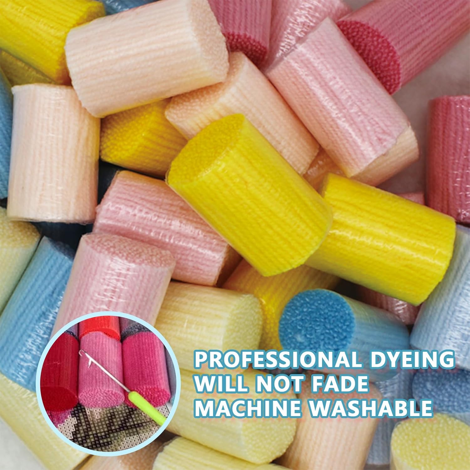 FJEOLEN Latch Hook Rug Kit, Sunflower Pattern Printed Canvas Rug Latch Hook Kits, DIY Embroidery Kits Home Decor, Handmade Needlework Crafts for Adults Beginners 20.47 x 14.97 inches