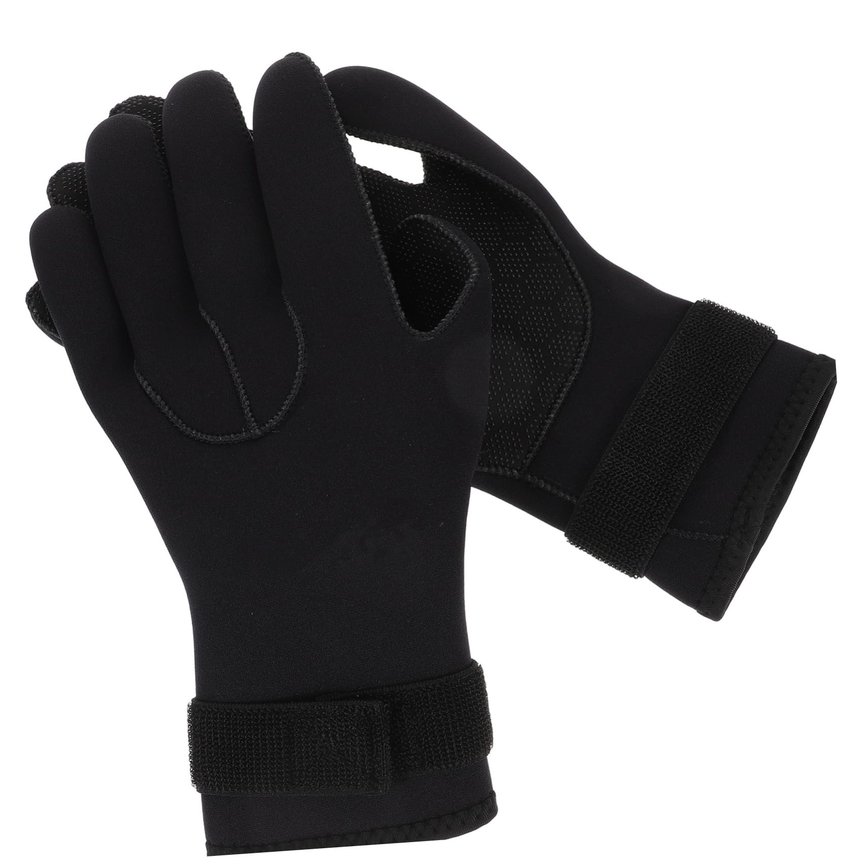 VINTORKY 1Pair Scratch Diving Gloves Warm Mittens for Snorkeling and Water Sports XL Black for Diving Kayaking and Canoeing
