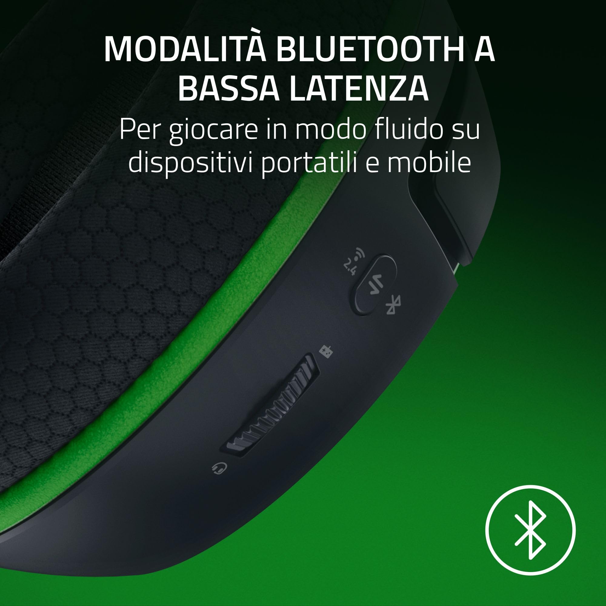 Razer Kaira HyperSpeed - Cuffie da gioco wireless multipiattaforma per Xbox (HyperSpeed Wireless, Driver TriForce da 50 mm, Microfono cardioide HyperClear) Nero