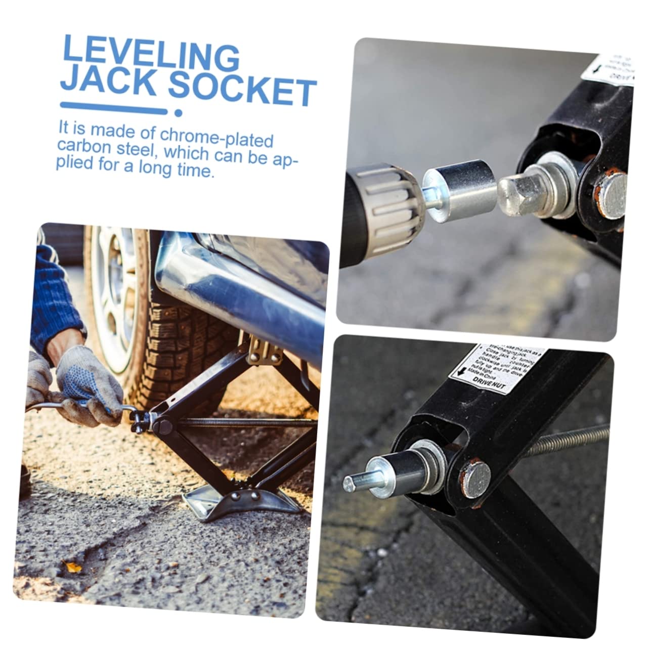 Nexusectar Scherenwagenheber Adapter - Bohr Aufsatz Für Werkstatt & Garage