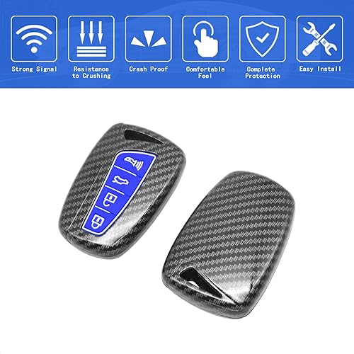 Miniatura 7 de TANGSEN Smart Key Fob - Funda protectora personalizada compatible con HYUNDAI AZERA EQUUS GENESIS Santa FE SPORT 4 botones sin llave remoto de