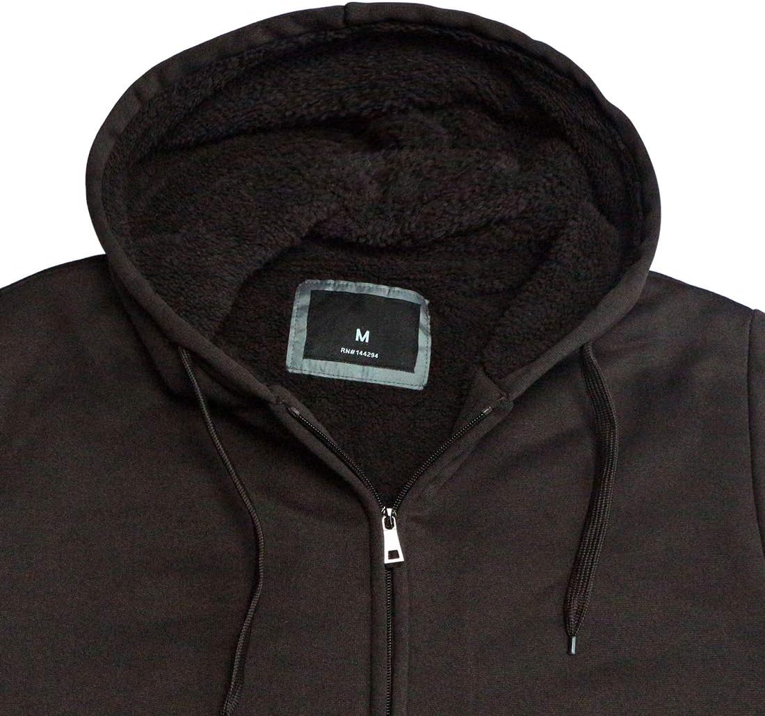 Gary Com Heavyweight Sherpa Hoodies for Men, Thick Fleece Lined Full Zip Up Winter Warm Sweatshirts Work Jackets - Image 2