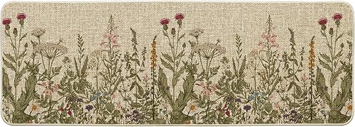 Miniatura 1 de Artoid Mode Wildflower - Tapete floral de primavera, decoración del hogar, diseño de flores y verano, tapete de bajo perfil, tapete para puerta de