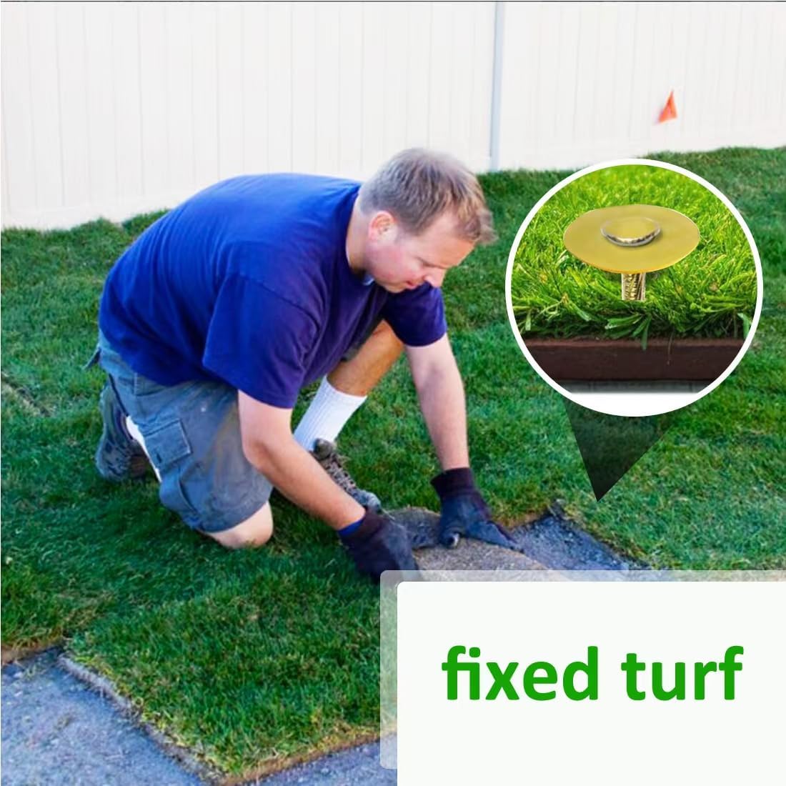 60 Count 8in Landscape Anchoring Stakes Artificial Turf Stakes Synthetic Grass Landscape High Temperature Quenching Used for Garden Lawn Yard,Paver Edging,Weed Barrier,Artificial Turf