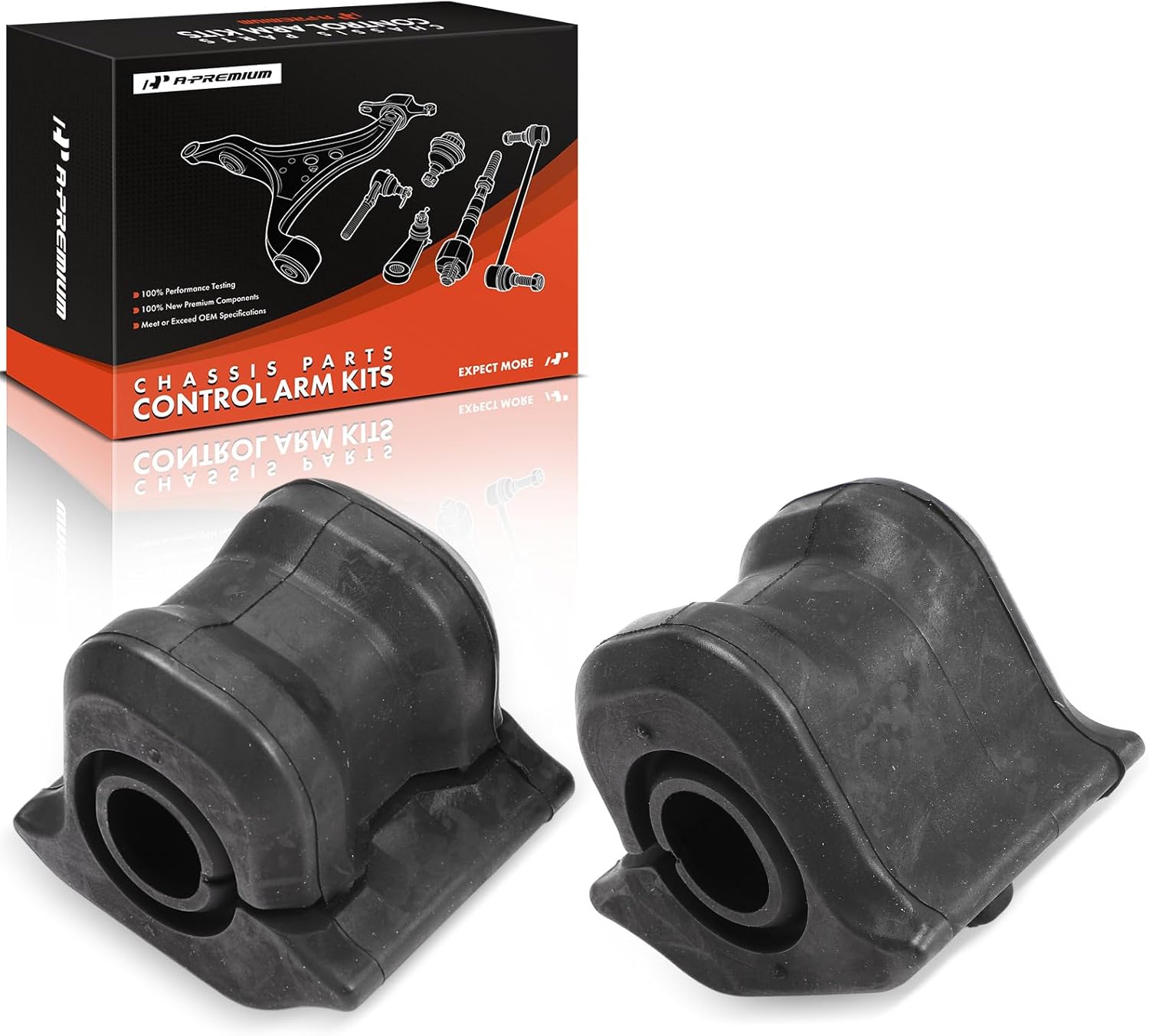 A-Premium 2 x Front To Frame Sway Bar Bushing Kit, Compatible with Toyota RAV4 2006-2014 & Scion xB 2008-2015