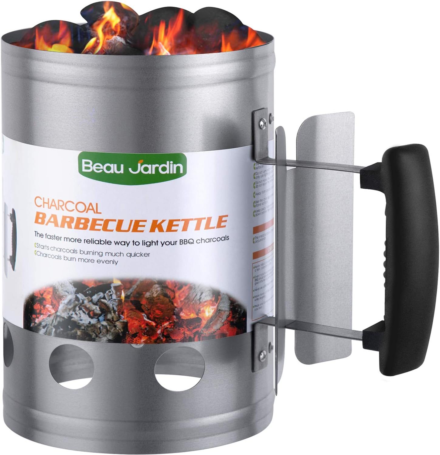 Amazon.com : Weber 7416 Rapidfire Chimney Starter, Silver, 7.5 ...