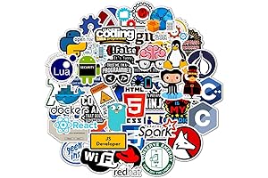 Cool and Cute 50PCS Waterproof Programming Symbols Stickers