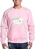 CafePress Ace Clubs Flush Sweatshirt Classic Crew Neck Light Sweatshirt