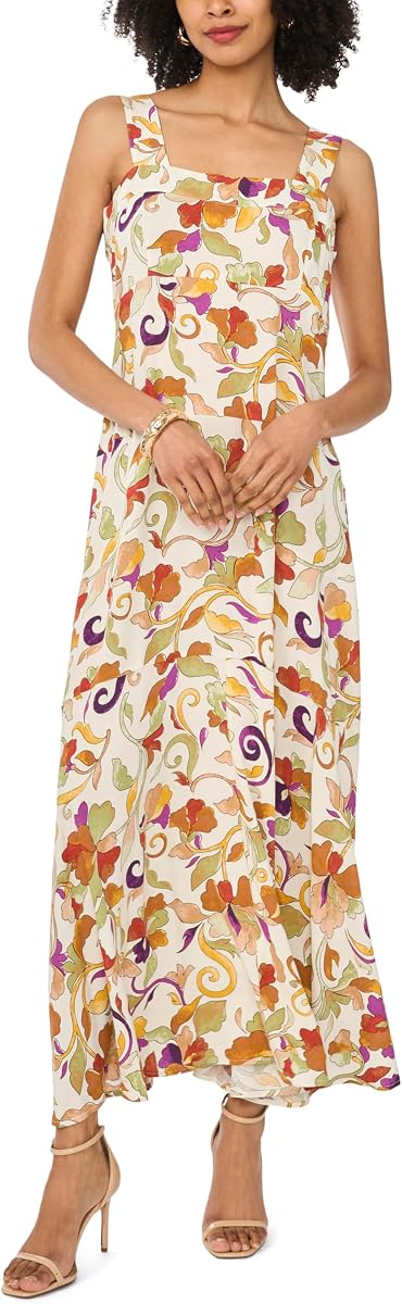 Vince Camuto Square Neck Tiered Maxi