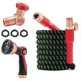 Pocket Hose Ballistic Double UV Edition 50 FT Expandable Garden Hose w/Pocket Pivot Swivel Connector, Anti-Burst Sleeve Reinforced w/Bulletproof Fiber, Lightweight, No-Kink, Compact, AS SEEN ON TV