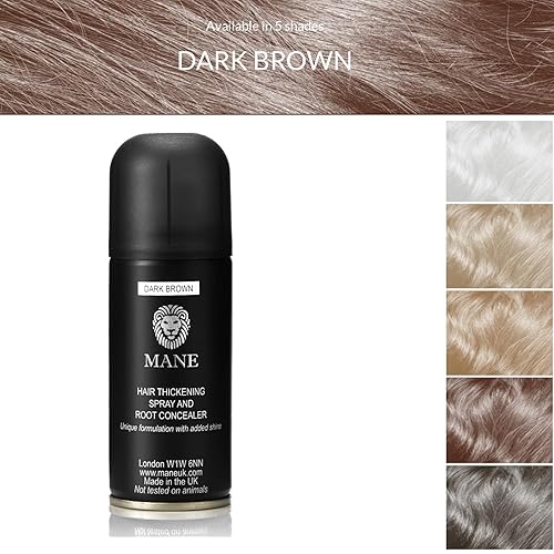 Miniatura 2 de MANE Spray de fibra engrosadora del cabello (3.4 fl oz, marrón oscuro)