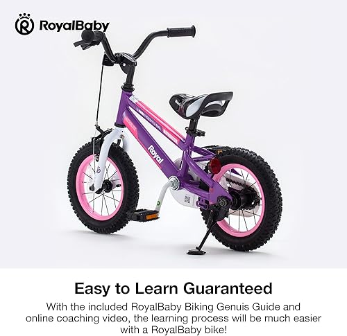 Miniatura 6 de Rocket - Bicicleta para niños pequeños de 12 a 18 pulgadas, ruedas para principiantes, niños y niñas de 3 a 8 años, rueda de entrenamiento o soporte