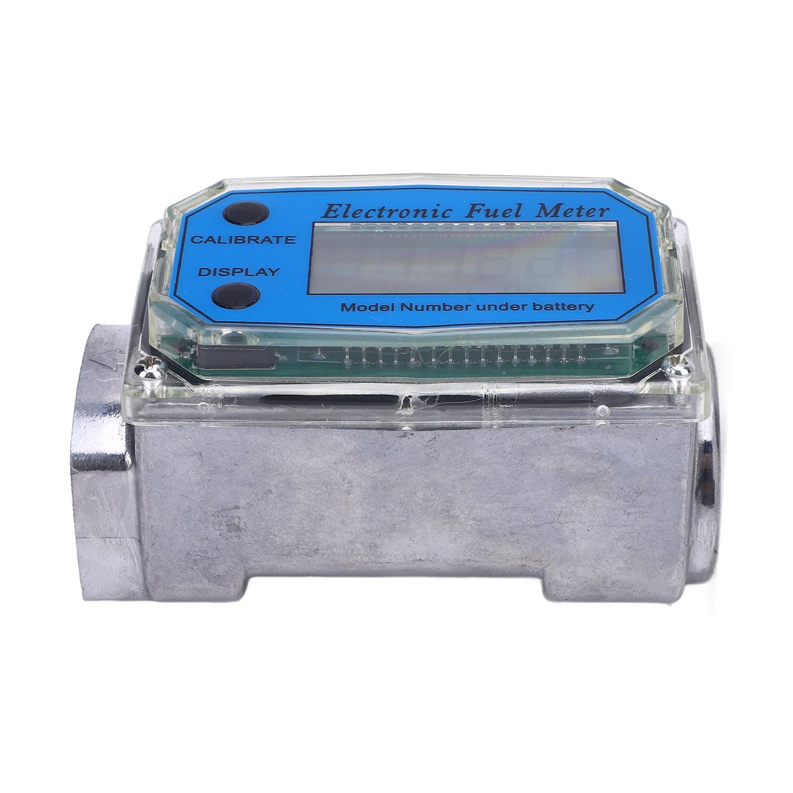 Matybobe Misuratore di Portata a Turbina Misuratore di Portata a Turbina Digitale Elettronico per Carburante Display unità (32 mm)