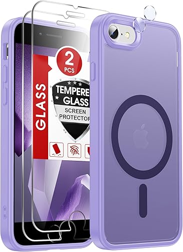 Miniatura 113 de LeYi Funda para iPhone XR: con protector de pantalla X2 + 2 funda para cámara [compatible con MagSafe] Funda protectora magnética i iphoneXR, Negro