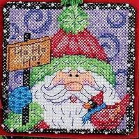 Vista 6 de Dimensions Kit de adornos de Navidad de punto de cruz contado, 6 piezas