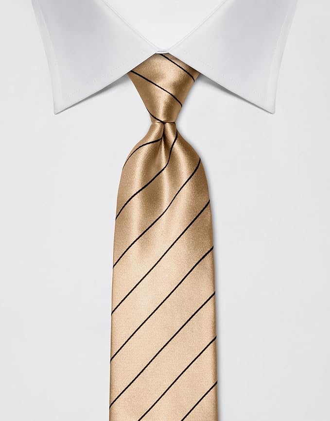 Cravatta Uomo Vincenzo Boretti - Seta Pura 100%, Motivo Righe, 8x150 Cm, Idrorepellente E Antisporco - Foto 9