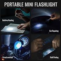 Vista 8 de KeyUnity Clip de llavero de mosquetón de titanio KD00, llavero dividido KA21, cuchillo plegable KK01AR, paquete de linterna de llavero KF00SP