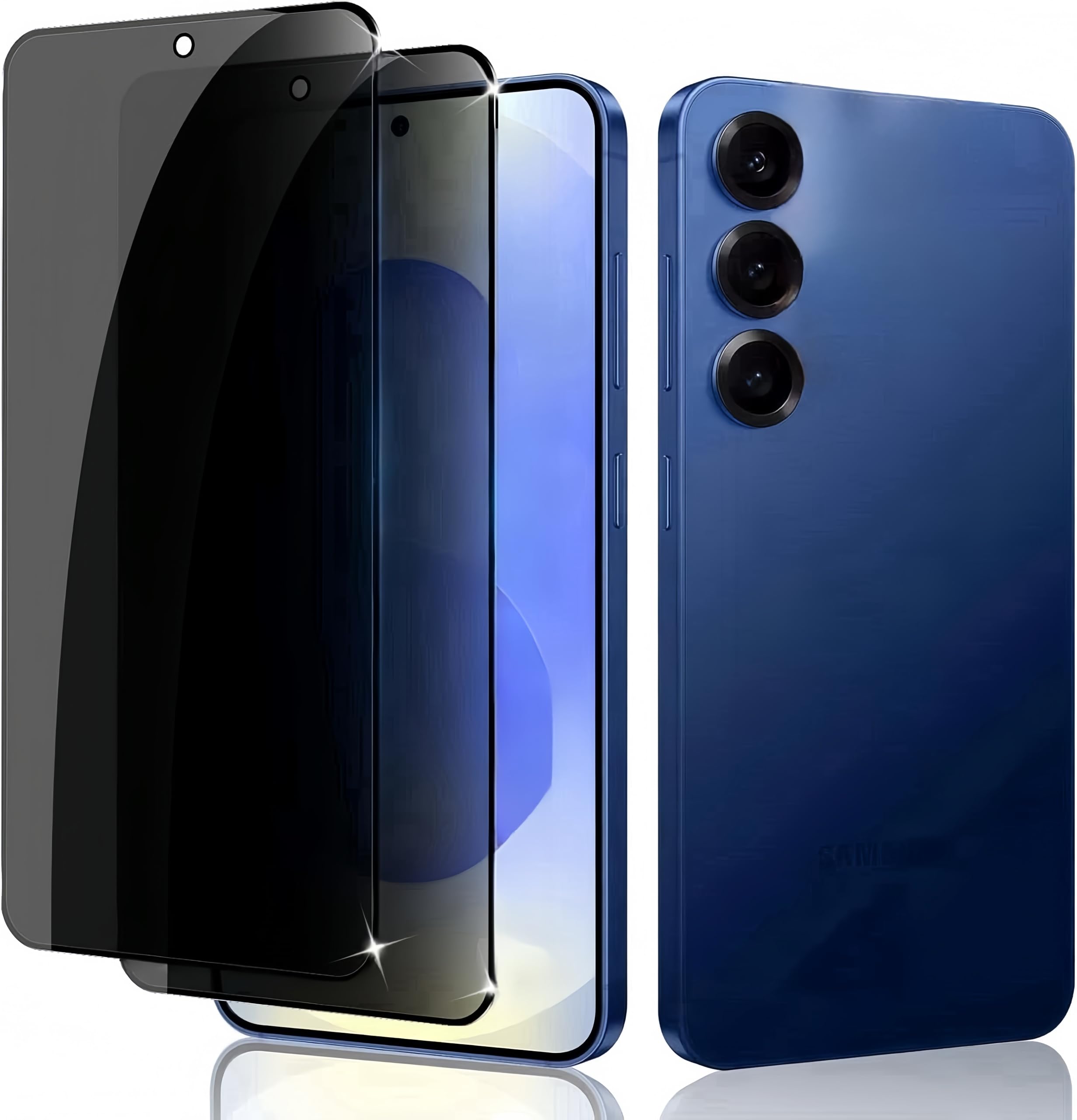 LZRLZW 2 Pack for Samsung Galaxy S25 Plus Privacy Screen Protector,Anti Spy Tempered Glass Anti-Scratch Case Friendly