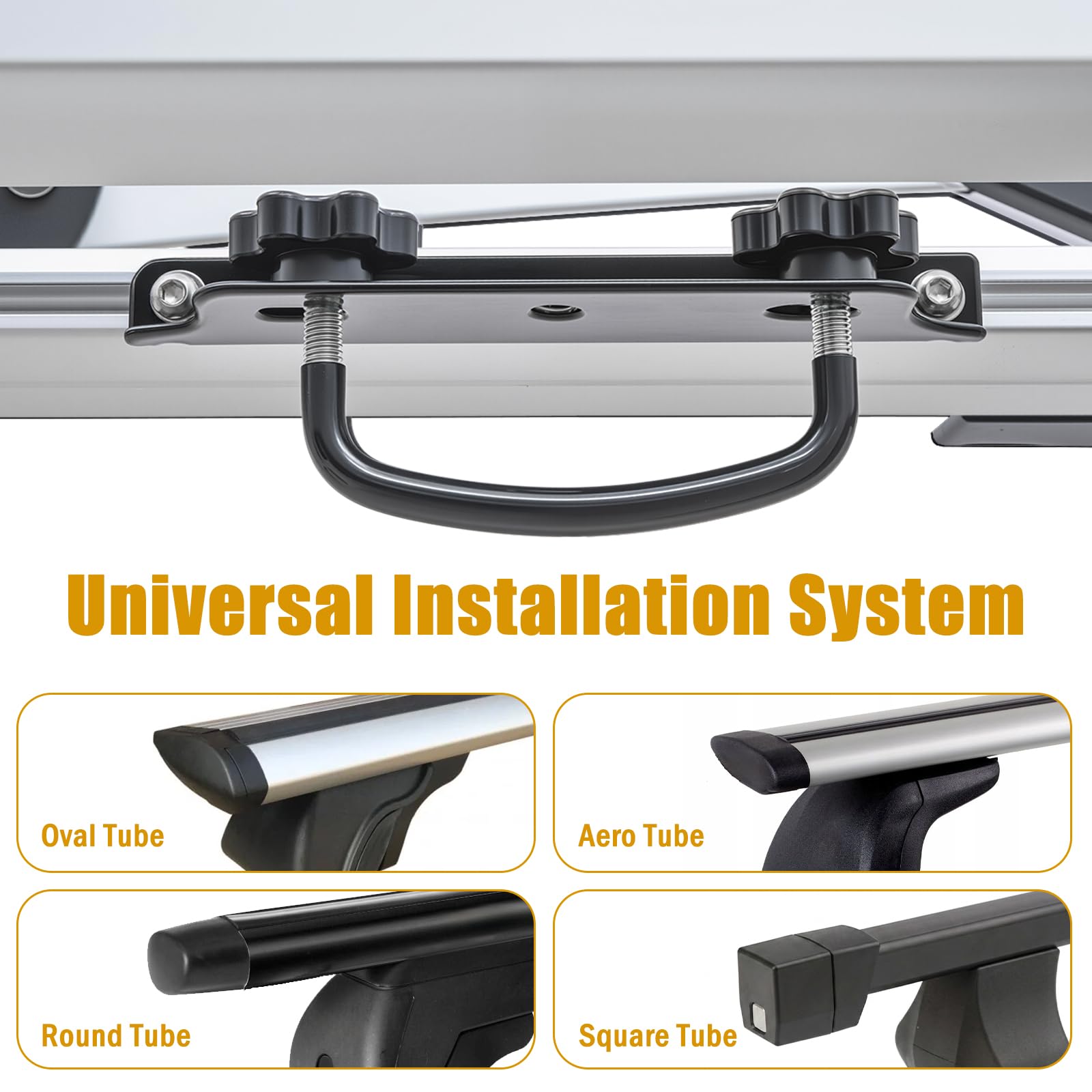 Dachkorb Auto, 1600X1100 mm große Aluminium-Dachgepäckträger, geeignet für SUV-Modelle und Pick-Up-Trucks, Silber Universal-Dachträger, Maximale Tragfähigkeit bis zu 100 kg