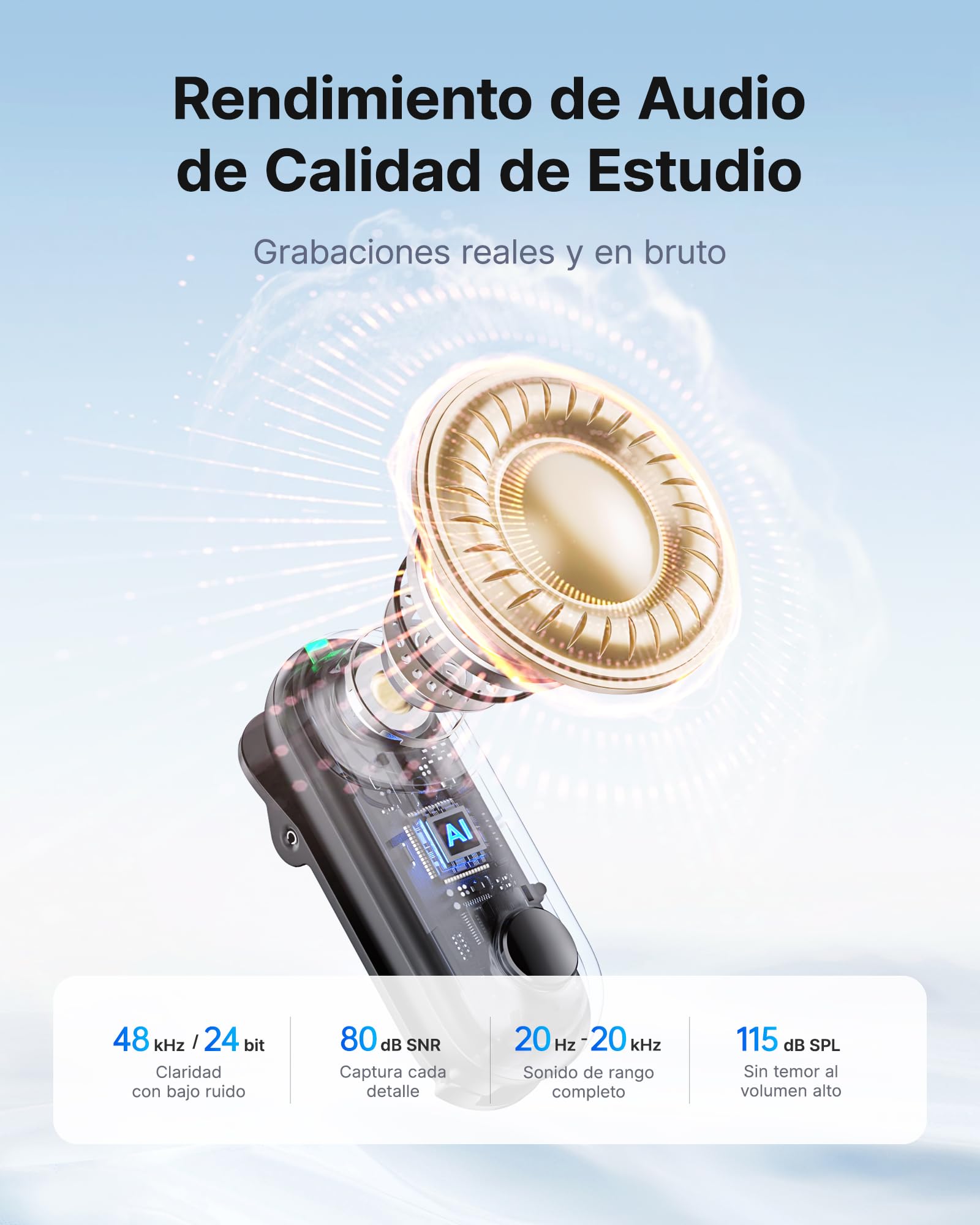 BOYA Magic Micrófono inalámbrico para iPhone 15-16/Android/PC/Cámara Diseño 4 en 1 Micrófono de Solapa 30 Horas de duración 48 kHz/24 bits Micrófono de Escritorio/Mano Reducción de Ruido IA