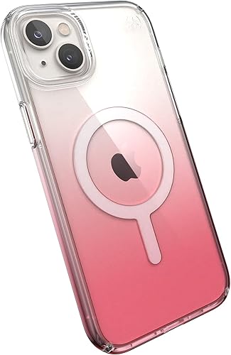 Speck Presidio Perfect - Carcasa transparente para Apple iPhone 14 Plus, color rosa
