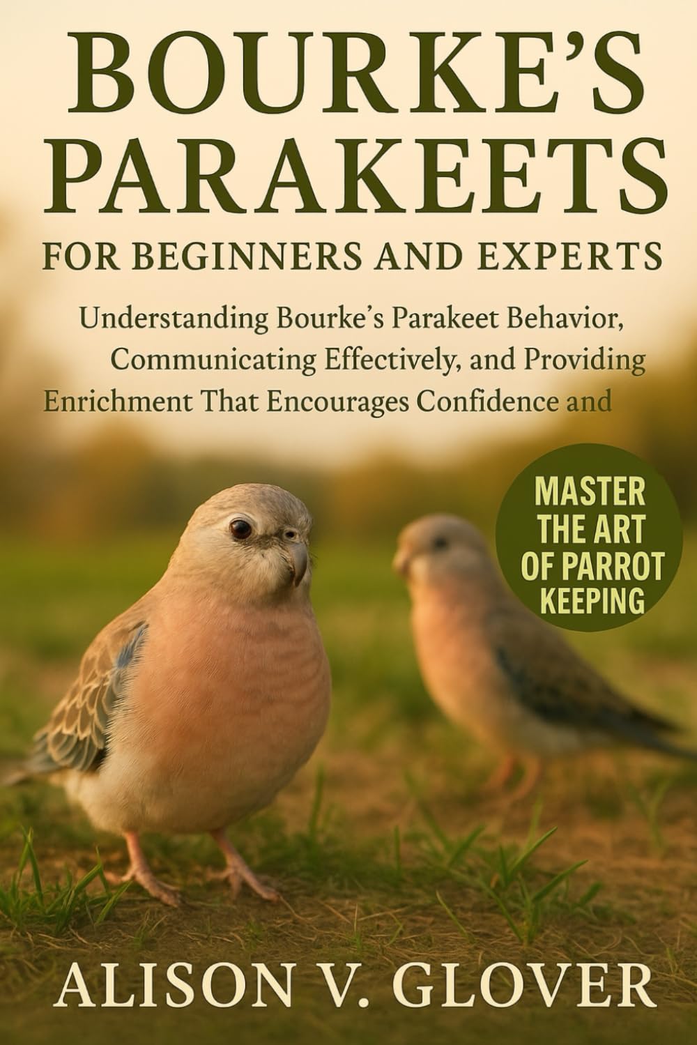 BOURKE’S PARAKEETS FOR BEGINNERS AND EXPERTS: Understanding Bourke’s Parakeet Behavior, Communicating Effectively, and Providing Enrichment That Encourages Confidence and Comfort