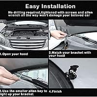 Vista 5 de Fydun Soporte de montaje de barra de luz LED, soporte de montaje de luz de trabajo, base ajustable universal para automóviles, sedanes, camiones