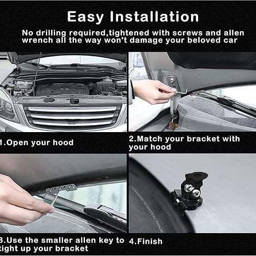 Miniatura 2 de KIMISS Soporte de montaje de barra de luz LED, base universal para automóvil, sedán, camiones, UTV, SUV