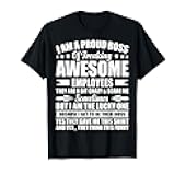 I Am A Proud Boss Of Freaking Awesome Employees T-Shirt
