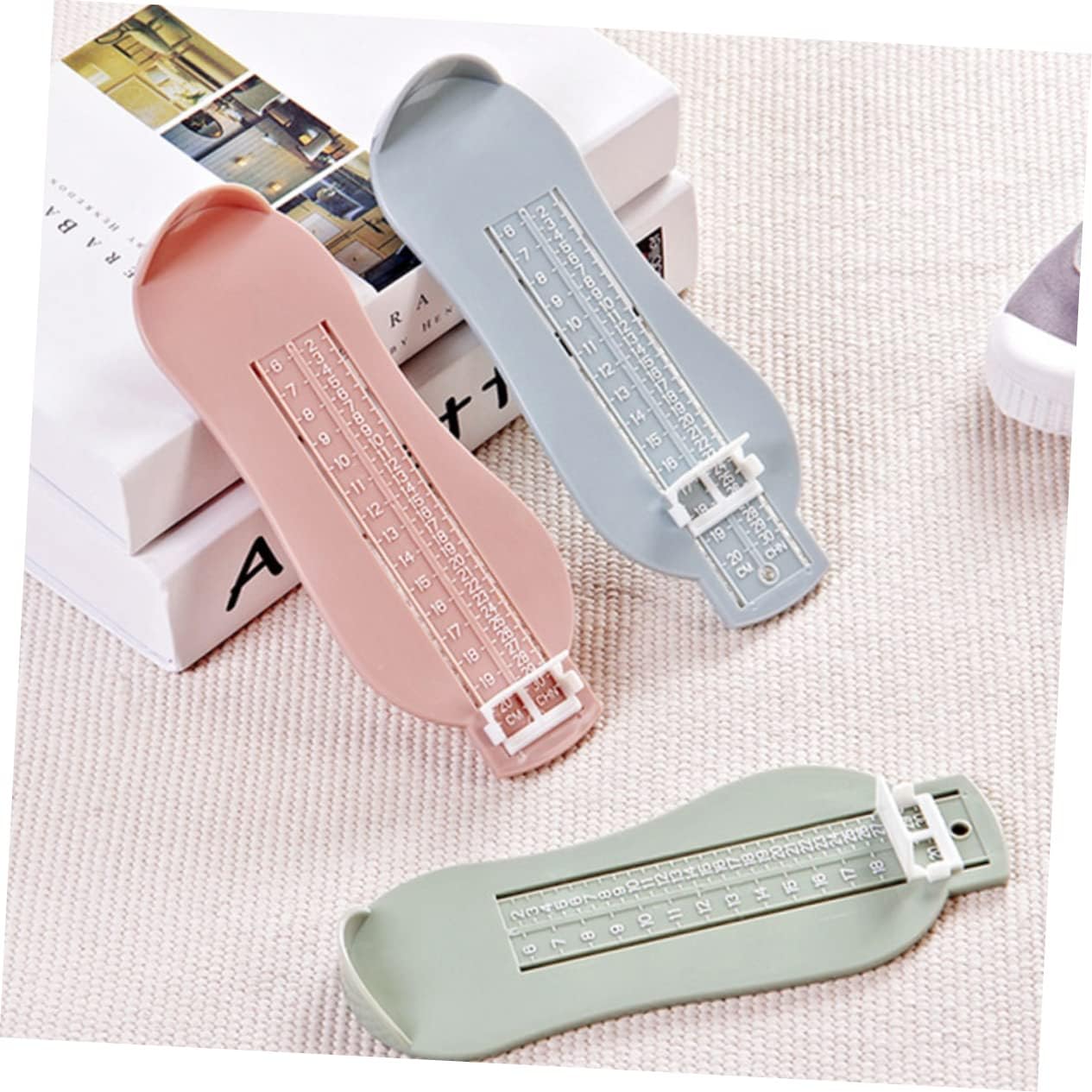 NOLITOY 5pcs Shoe Measuring Devices Boys and Girls Foot Measurement Device Foot Gauge Easy to Carry Accurate