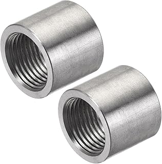 Tool parts Weld Coupling 304 Stainless Steel 3/8 NPT Female Half Threaded Connector 2Pcs